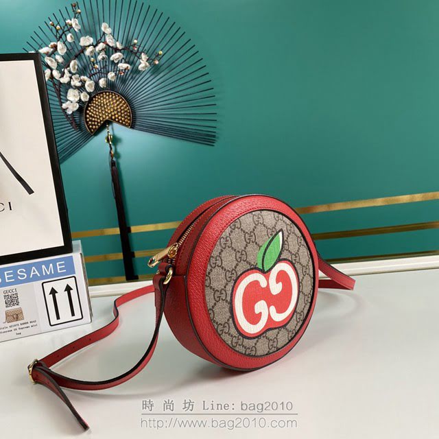 Gucci古馳包包 G家新款女包 晶片版 款號:625216 古奇圓形小斜挎包  gdj1244